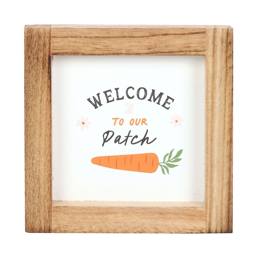 Something Different - Welcome to Our Patch Wooden Afbeelding met lijst - Multicolours